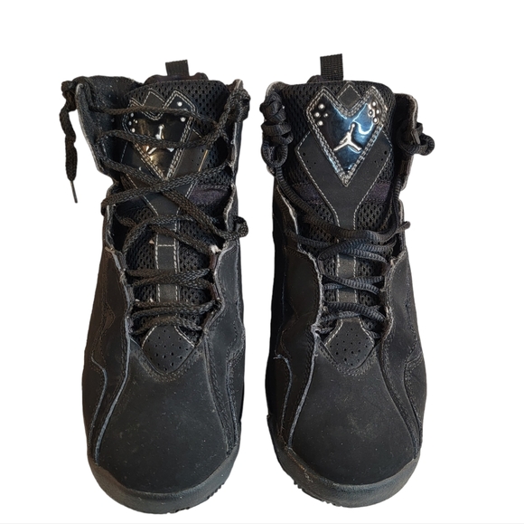 Nike Air Jordan True Flight 343795-010 Black Basketball Shoes Sneakers Boys 7Y - Picture 2 of 11